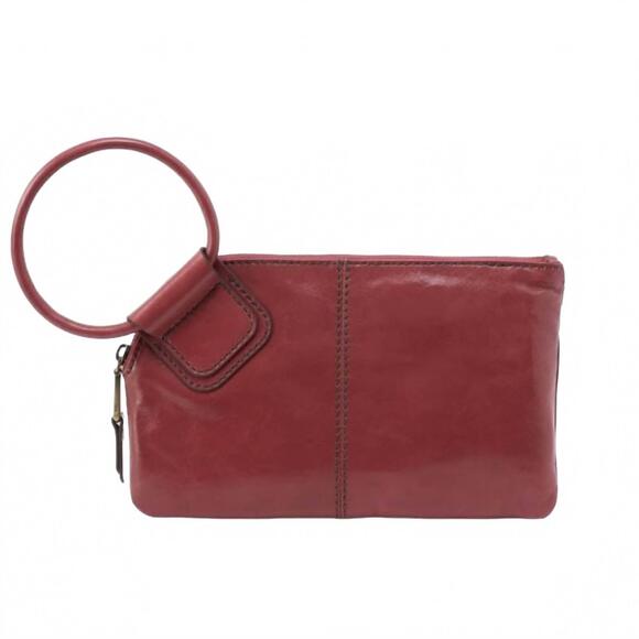 NEW HOBO sable wristlet in cranberry